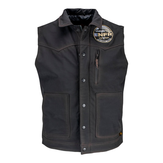 NFR 2023 Spilled Whiskey Softshell Vest - Front View
