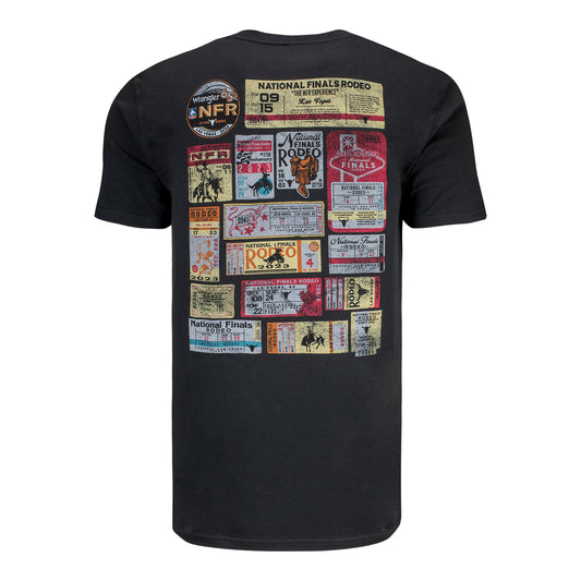 NFR 2023 Ticket T-Shirt in Black - Back View