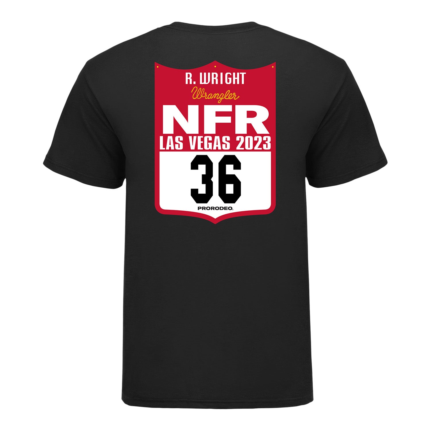 NFR 2023 Ryder Wright Back Number TShirt PRORODEO Official Shop NFR 2023 Ryder Wright Back Number TShirt PRORODEO Official Shop