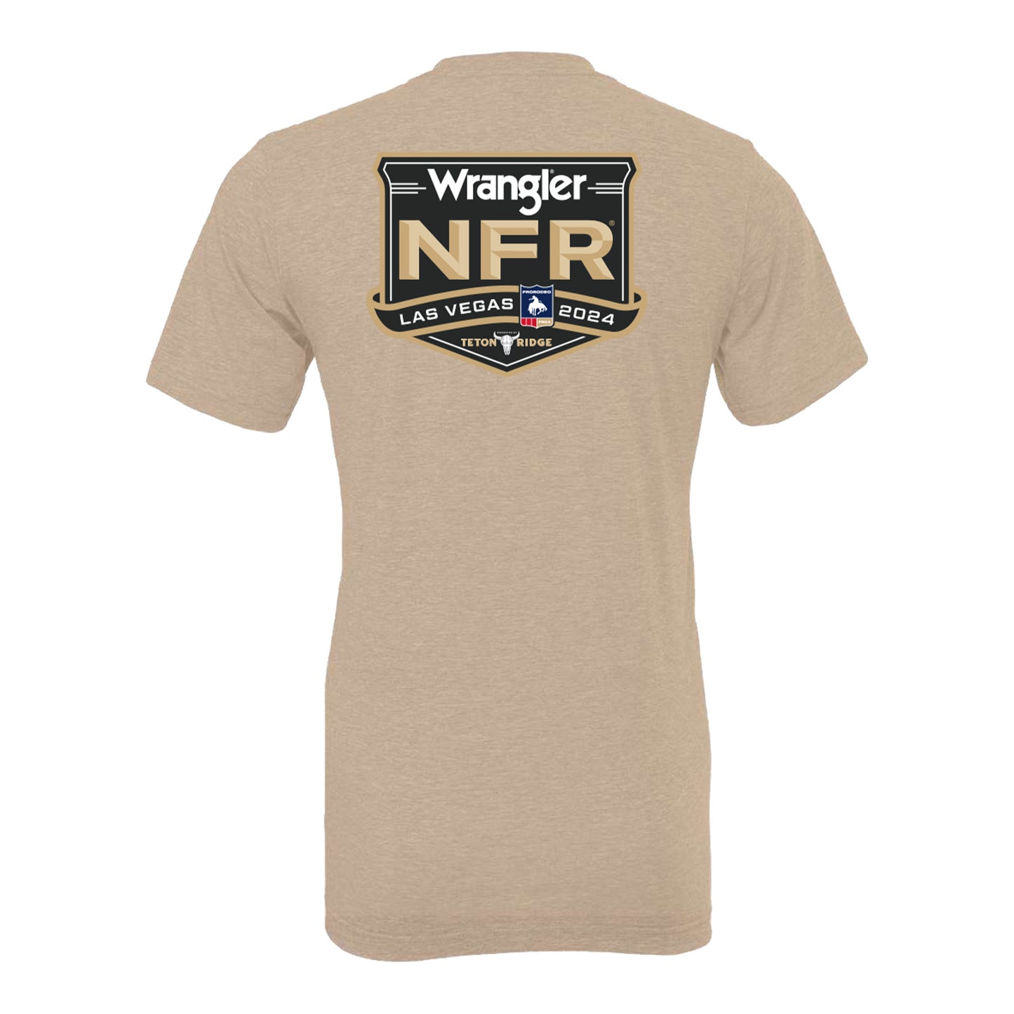 NFR 2024 Tan Event Logo T-Shirt - Back View