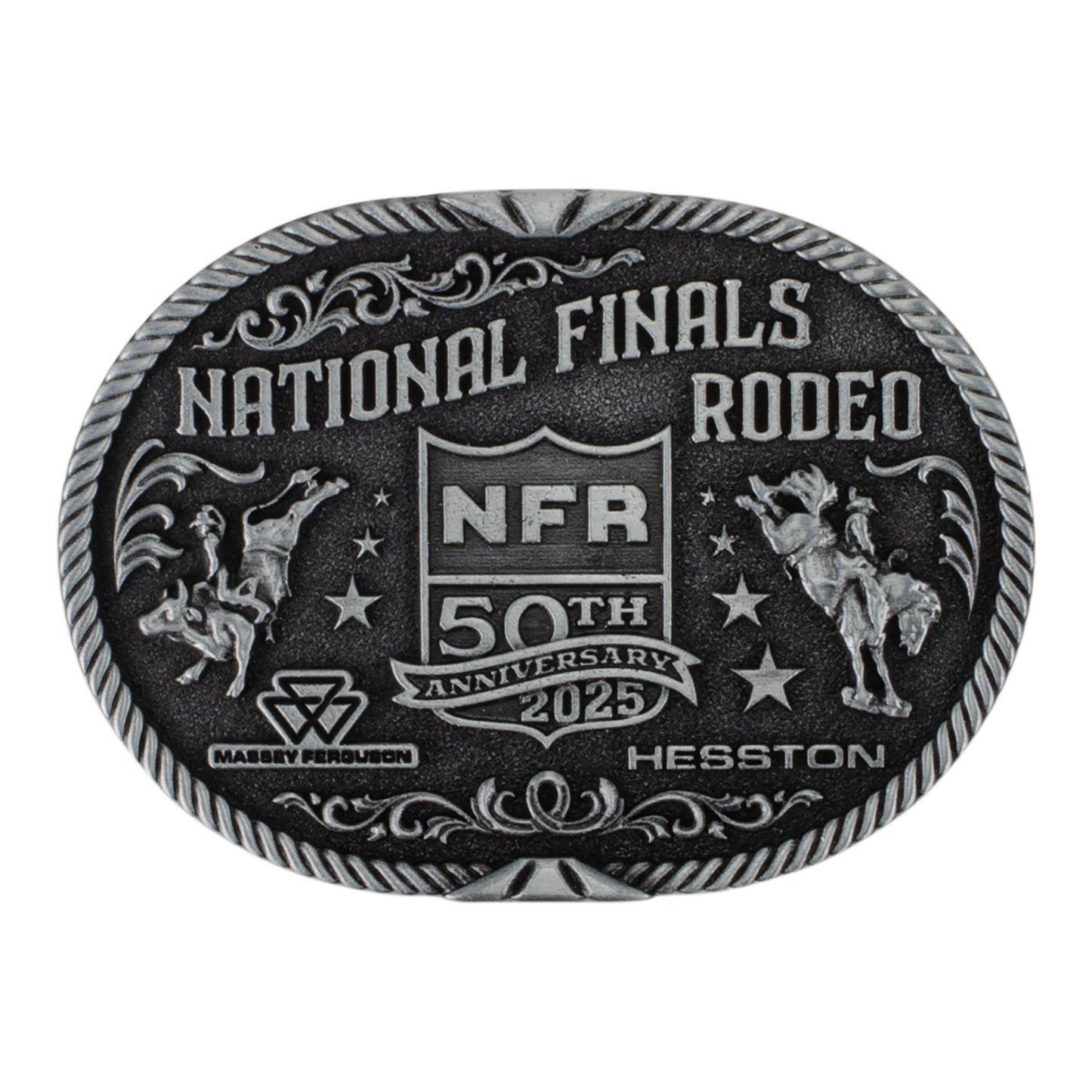NFR 2025 Youth Hesston Buckle - Front View