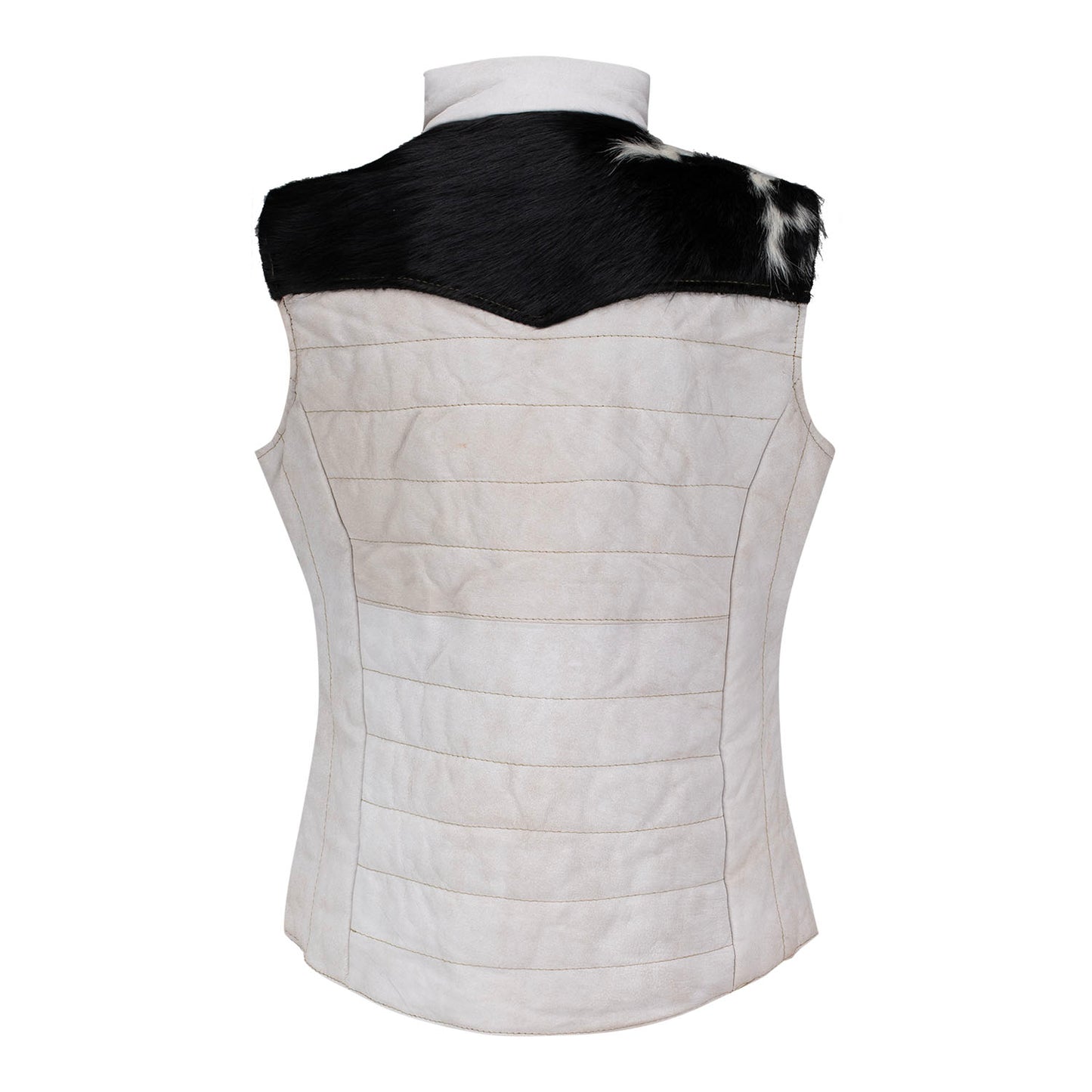 NFR 2025 Ladies Hair on Hide Leather Vest - Back View