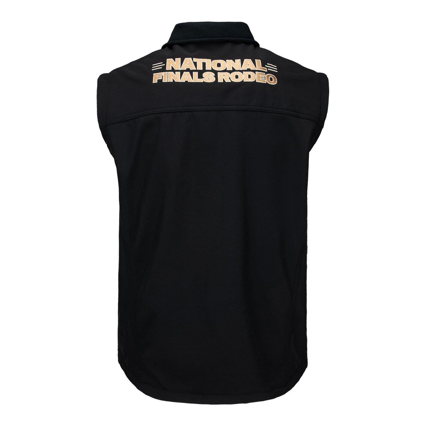 NFR 2025 Soft Shell Vest - Black - Back View