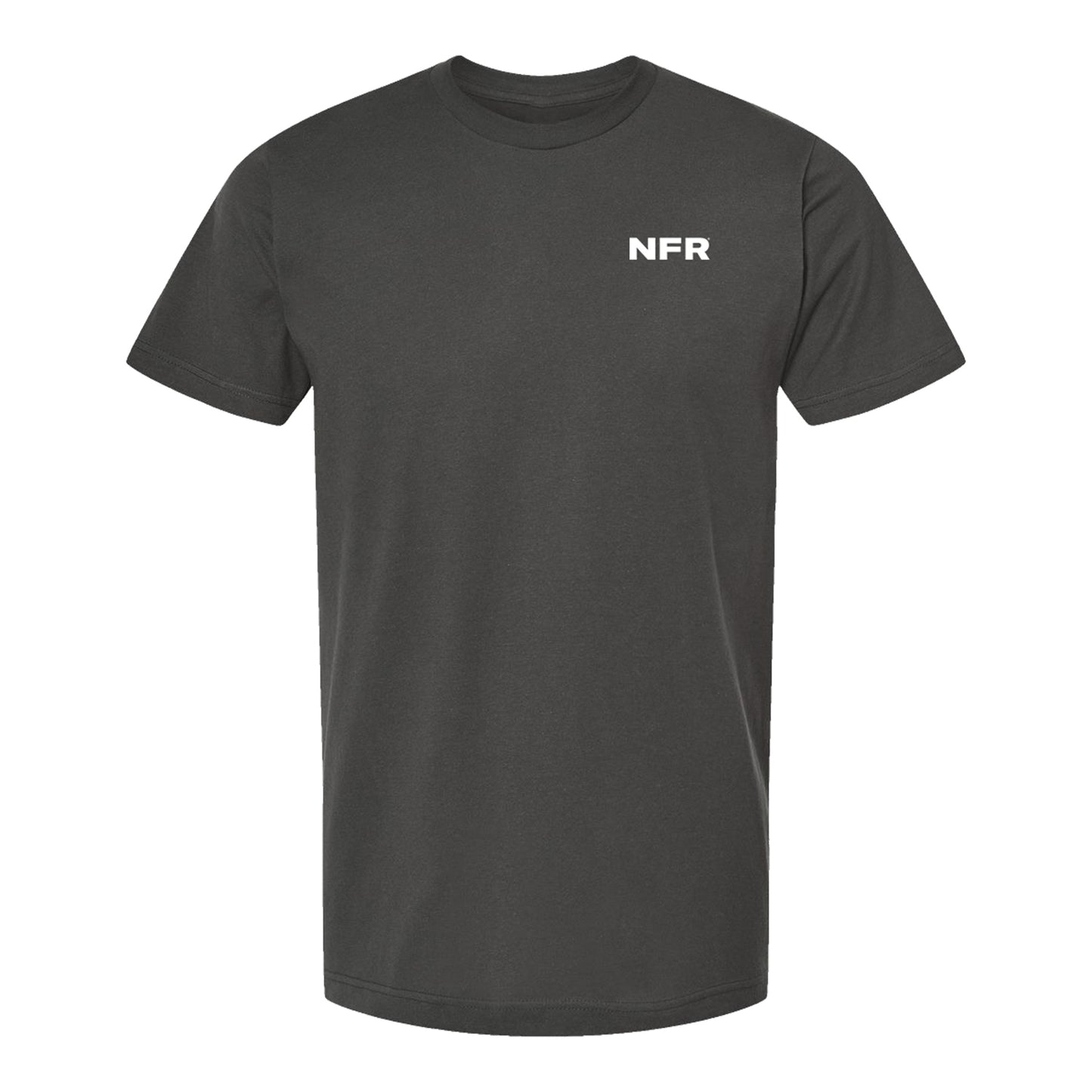 NFR 2025 Charcoal Event Tee - Front View