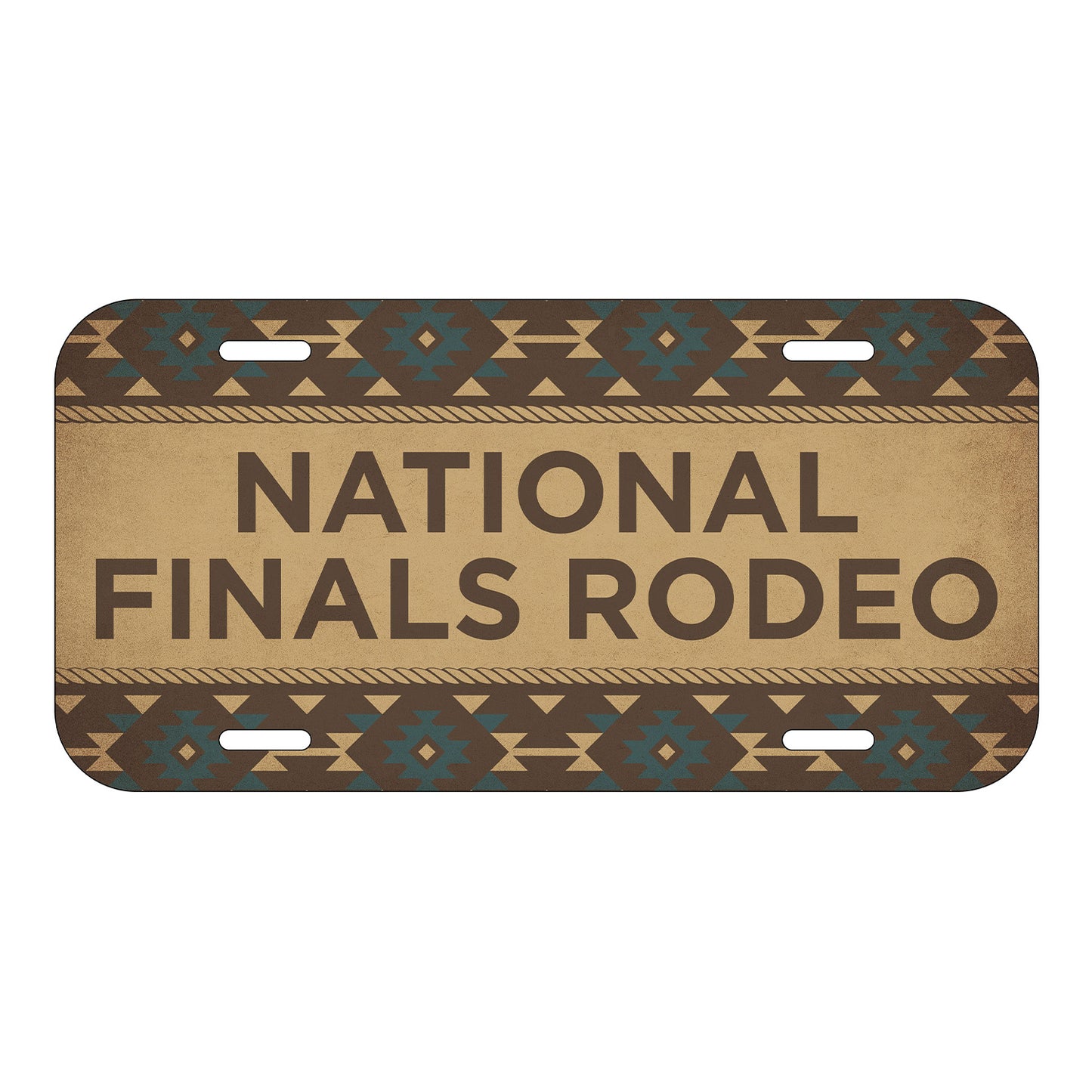 NFR Aztec License Plate - Front View