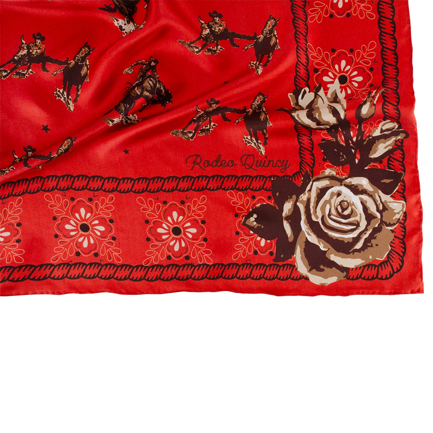 NFR Classic Cowboy Wild Rag - Zoomed in Pattern View