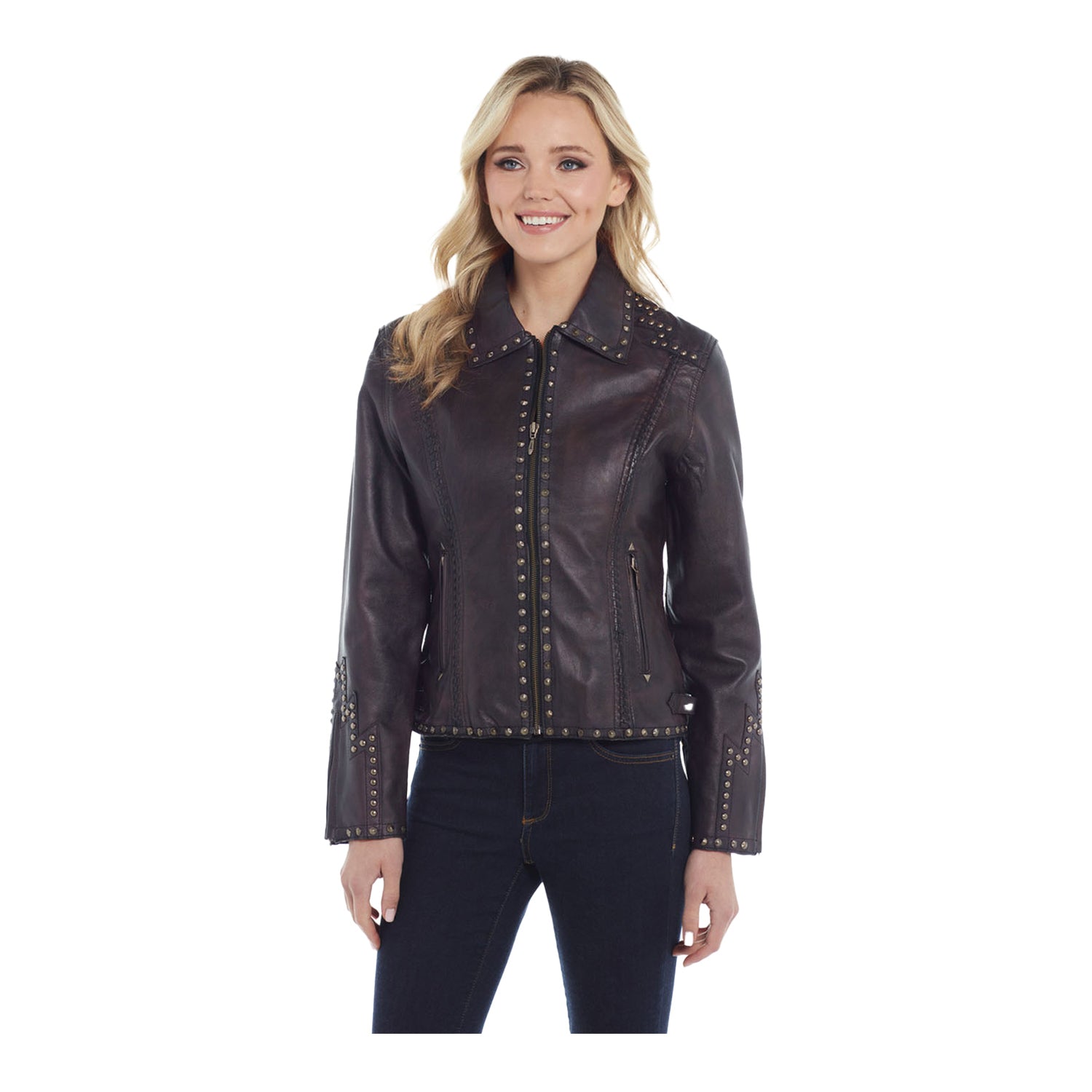 NFR Ladies Studded Leather Jacket PRORODEO Official Shop