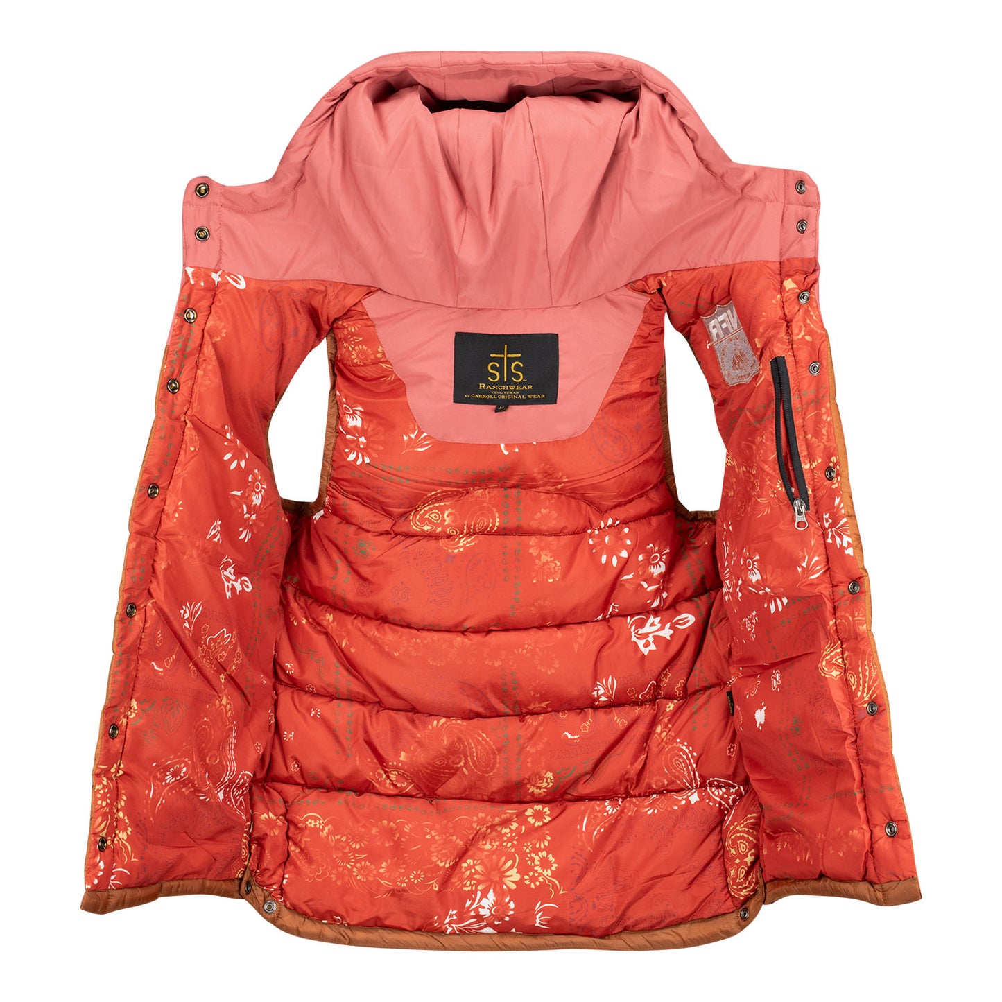 NFR Ladies Harper Vest - Unzipped Inside View