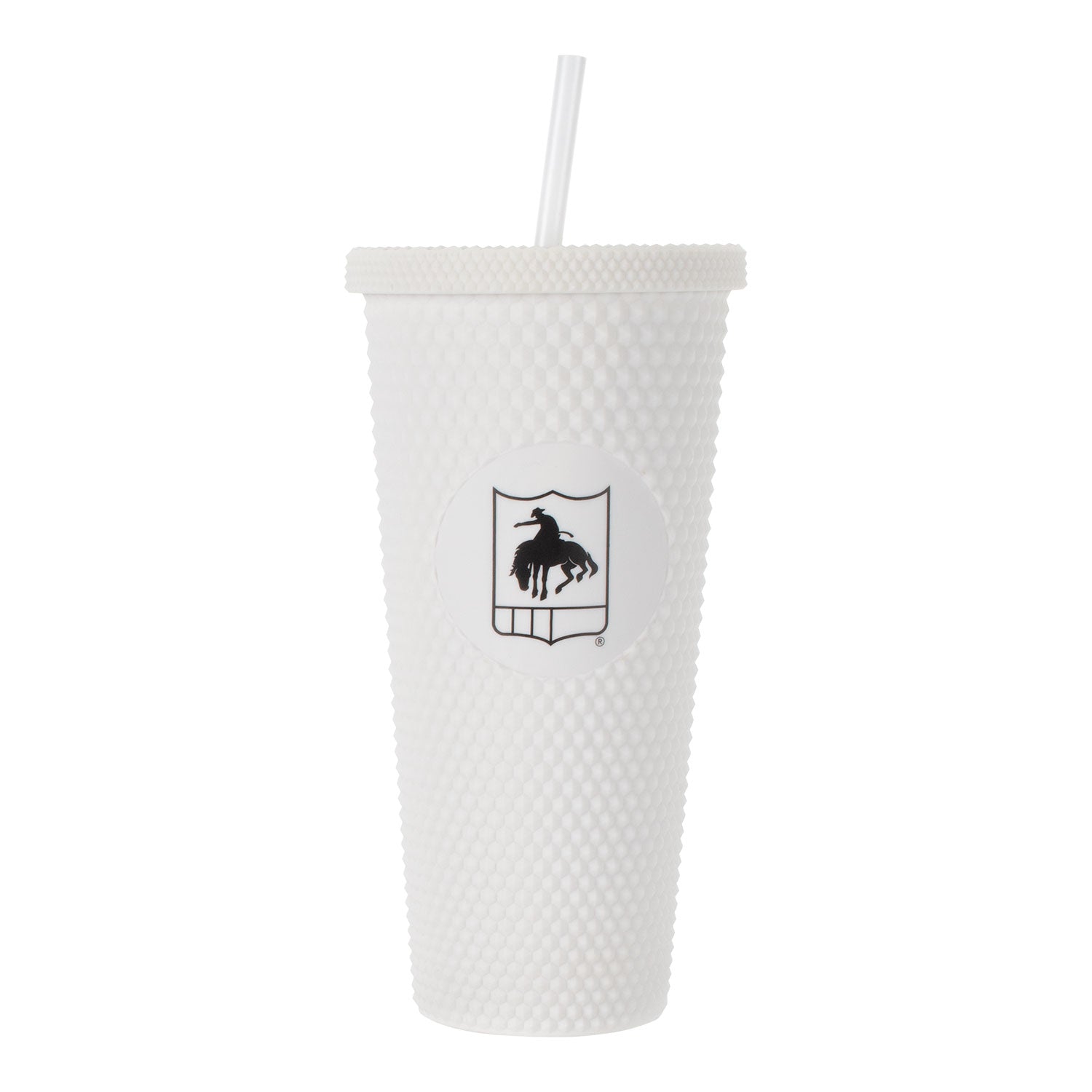PRORODEO Studded White Tumbler - Front View