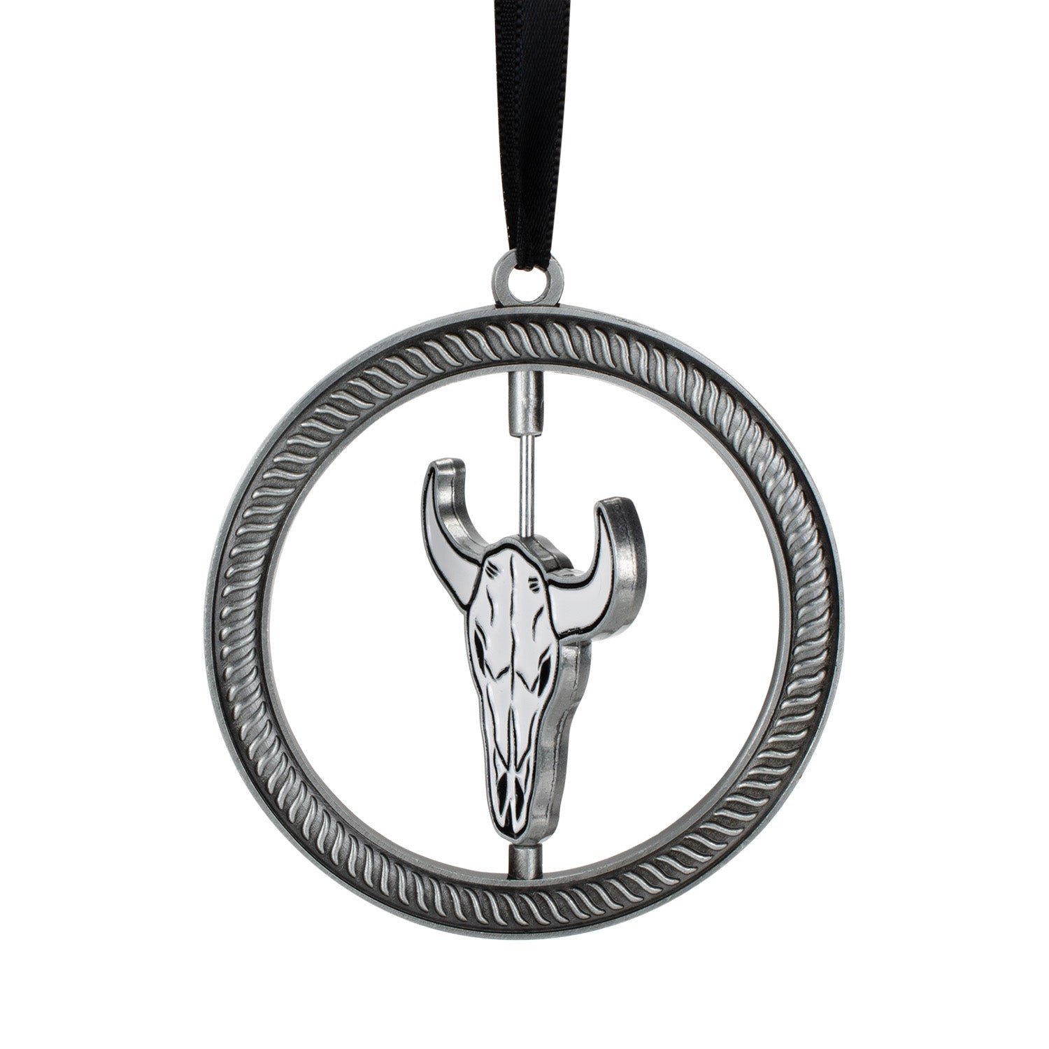 PRORODEO Steer Head Ornament - Zoomed in Front View