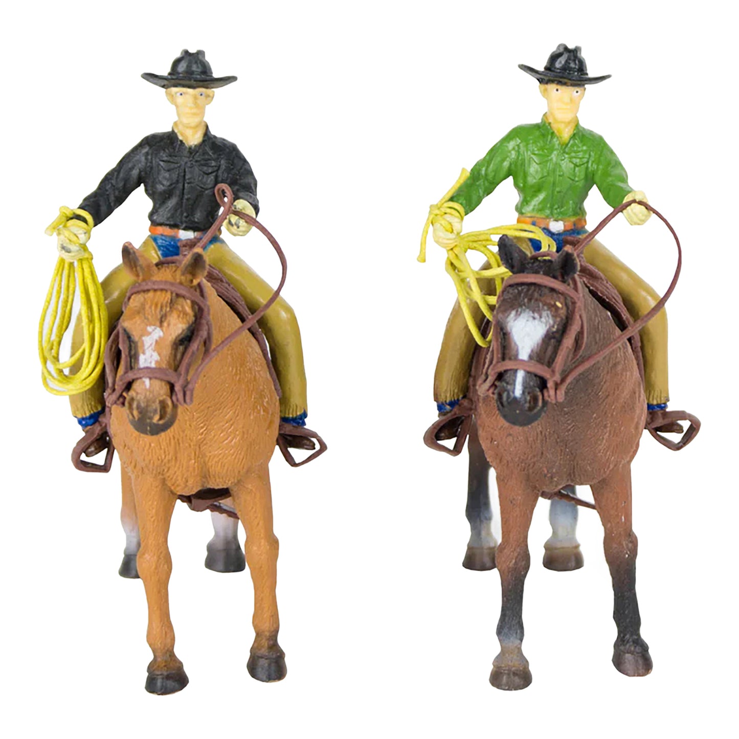 PRCA 14-Piece Roper Set - Two Horse Ropers Front View