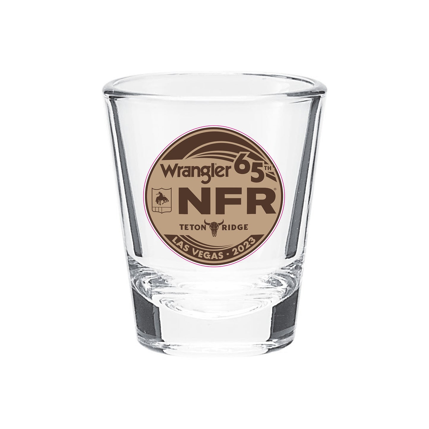 NFR 2023 Shot Glass - Front View