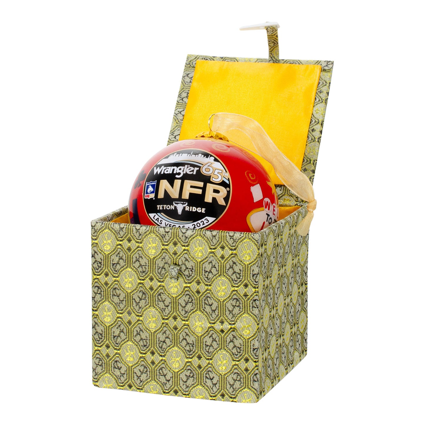 NFR 2023 Las Vegas Christmas Ornament - Boxed View