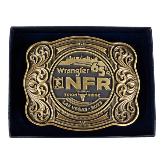 NFR 2023 Bronze Belt Buckle - Front View