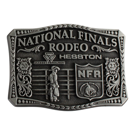 NFR 2023 Small Hesston Belt Buckle - Front View