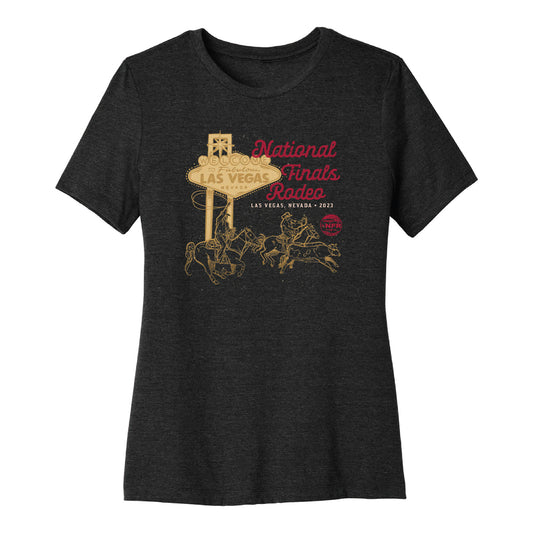 NFR 2023 Ladies Welcome to Las Vegas T-Shirt - Front View