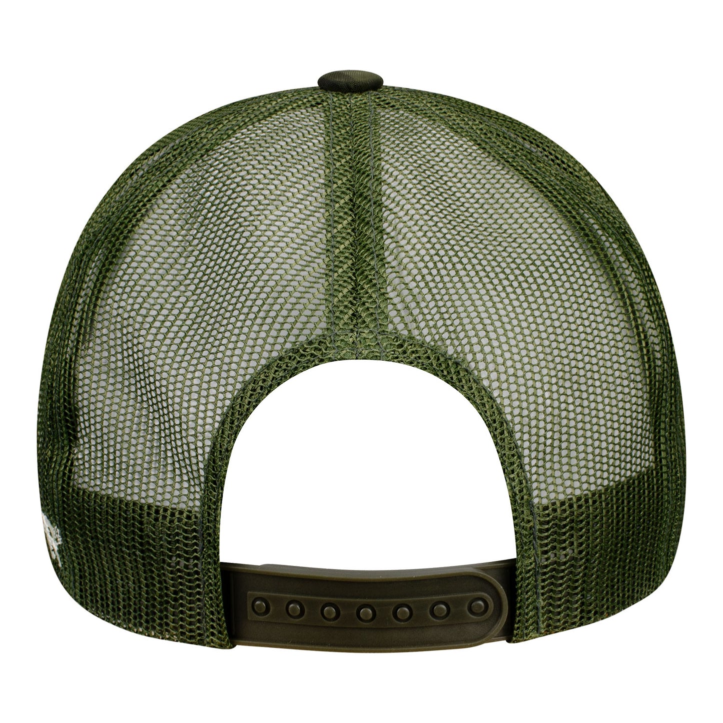 NFR 2023 Buckle Label Camo Snapback in Green Camouflage - Back View