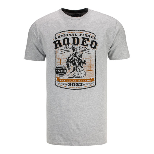 NFR 2023 Historic Ride in Grey T-Shirt - Front View
