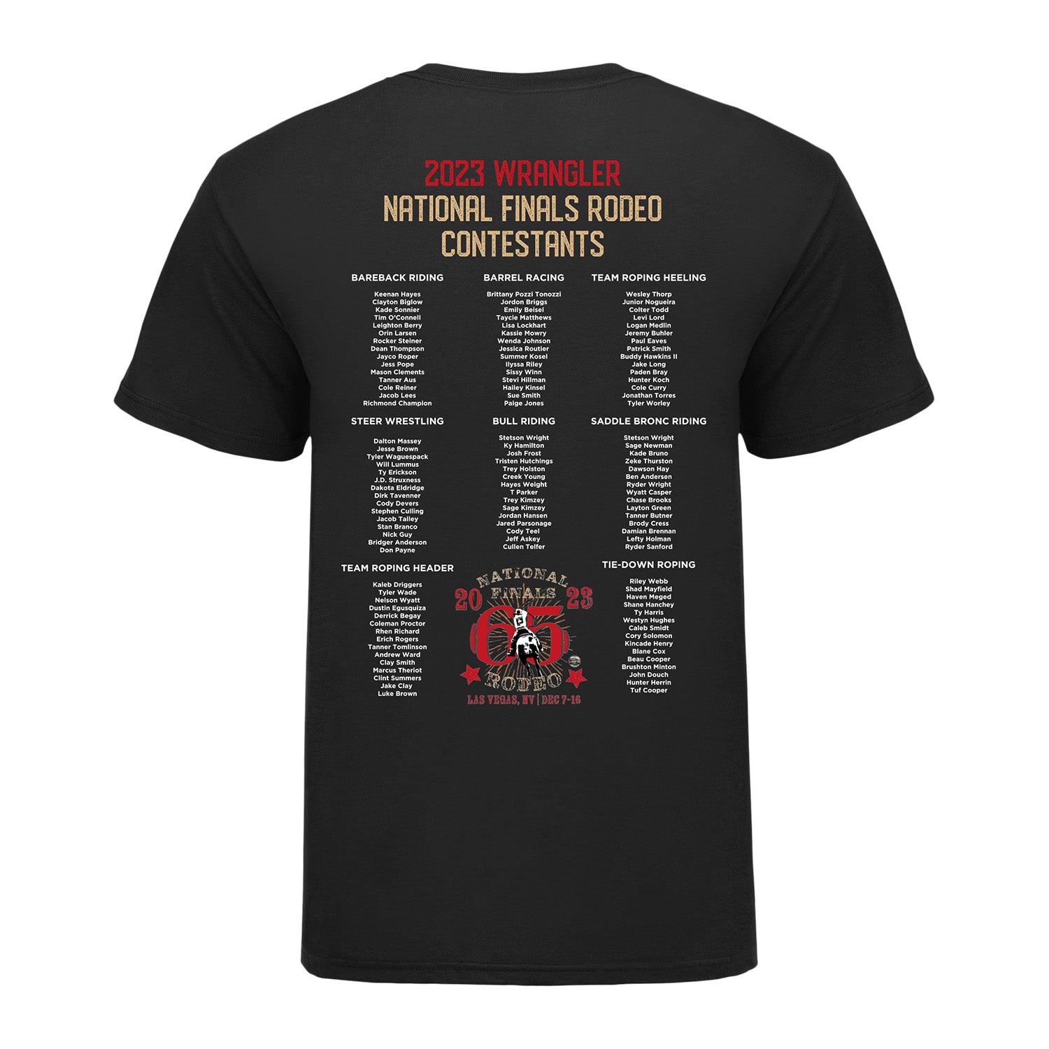 2023 NFR Contestants T-Shirt – PRORODEO Official Shop