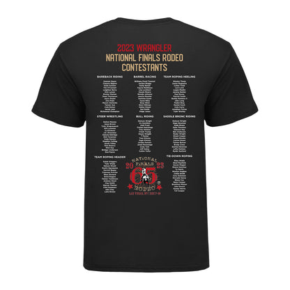 2023 NFR Contestants T-Shirt - Back View
