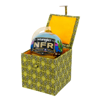 NFR 2024 Red Truck Christmas Ornament - Boxed View