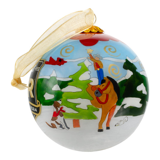 NFR 2024 Star Tree Christmas Ornament - Side View