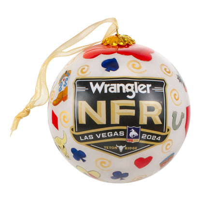 NFR 2024 Las Vegas Christmas Ornament - Back View