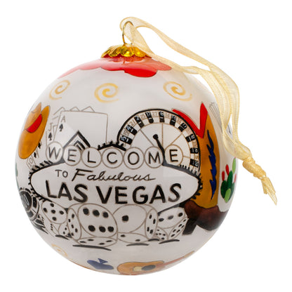 NFR 2024 Las Vegas Christmas Ornament - Front View