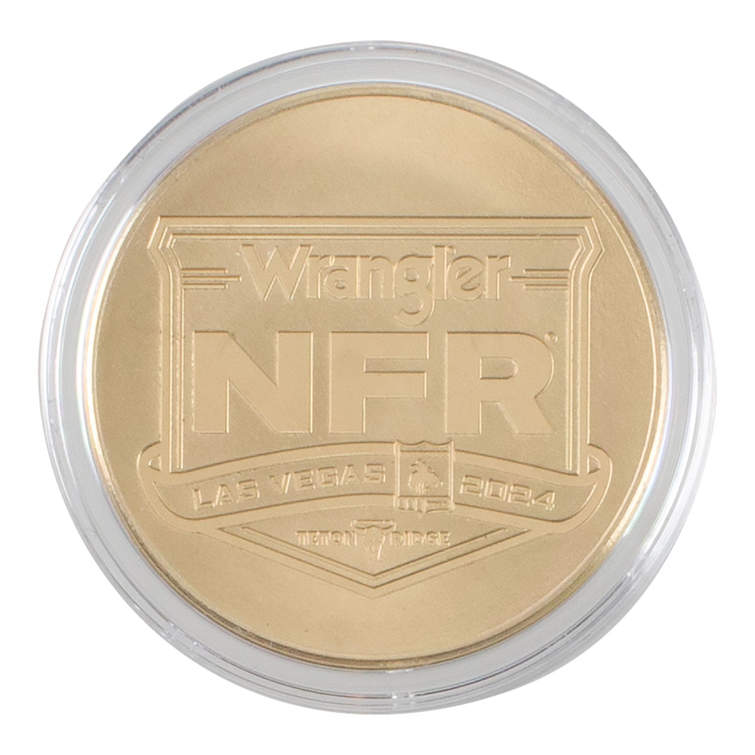 NFR 2024 Limited Edition Highland Mint Collectible Bronze Coin - Back View