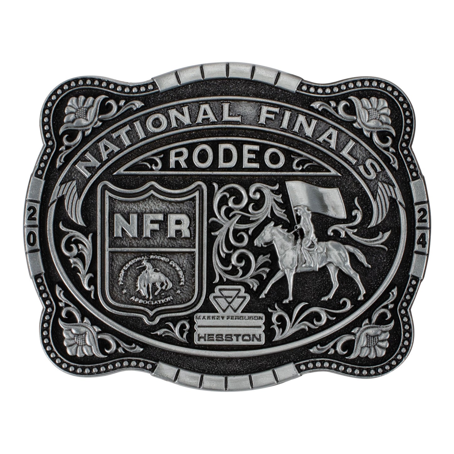 NFR 2024 Large Hesston Belt Buckle - Front View