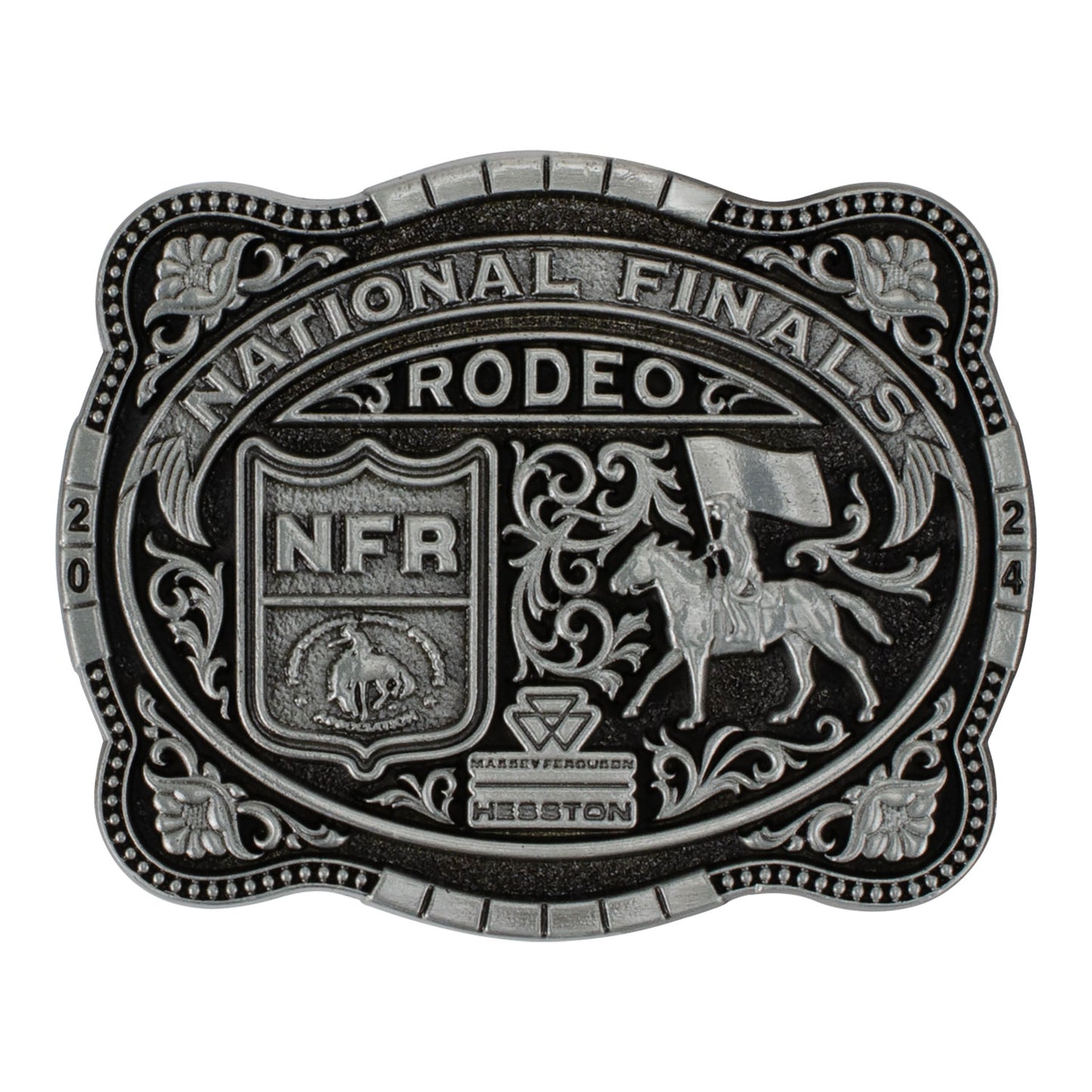 NFR 2024 Small Hesston Belt Buckle - Front View