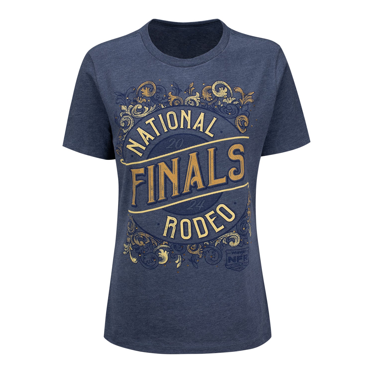 NFR 2024 Ladies Event Scroll T-Shirt - Front View