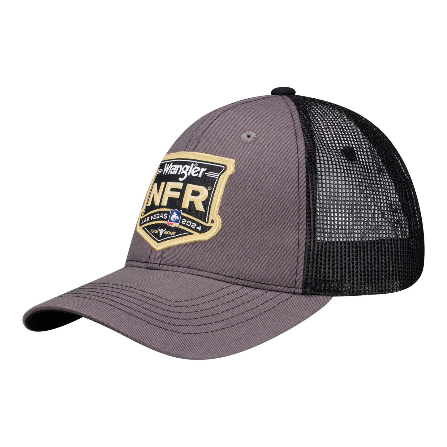 NFR 2024 Event Patch Trucker Hat - Angled Left Side View