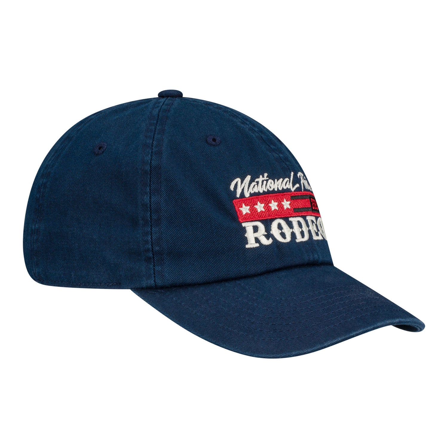 NFR 2024 Rodeo Quincy Patriotic Trucker Hat - Angled Right Side View