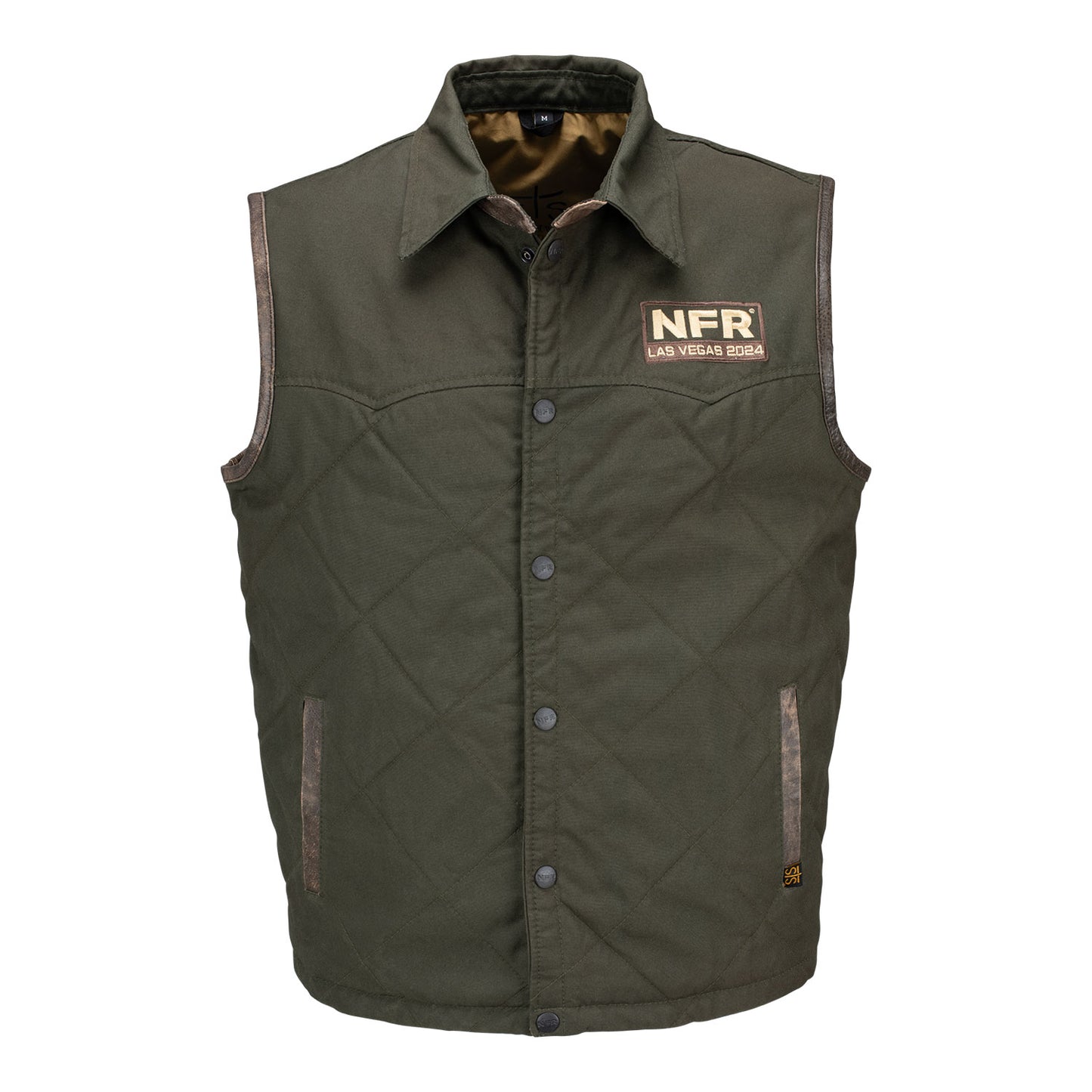 NFR 2024 Quilted Jasper Vest - Front View