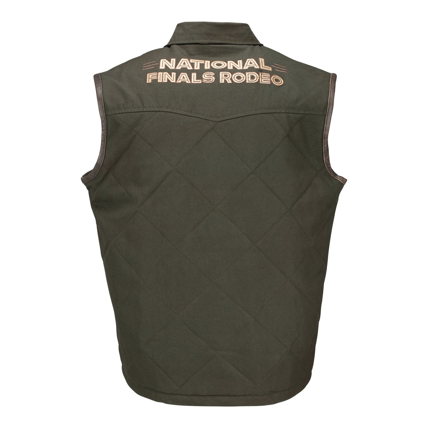 NFR 2024 Quilted Jasper Vest - Back View