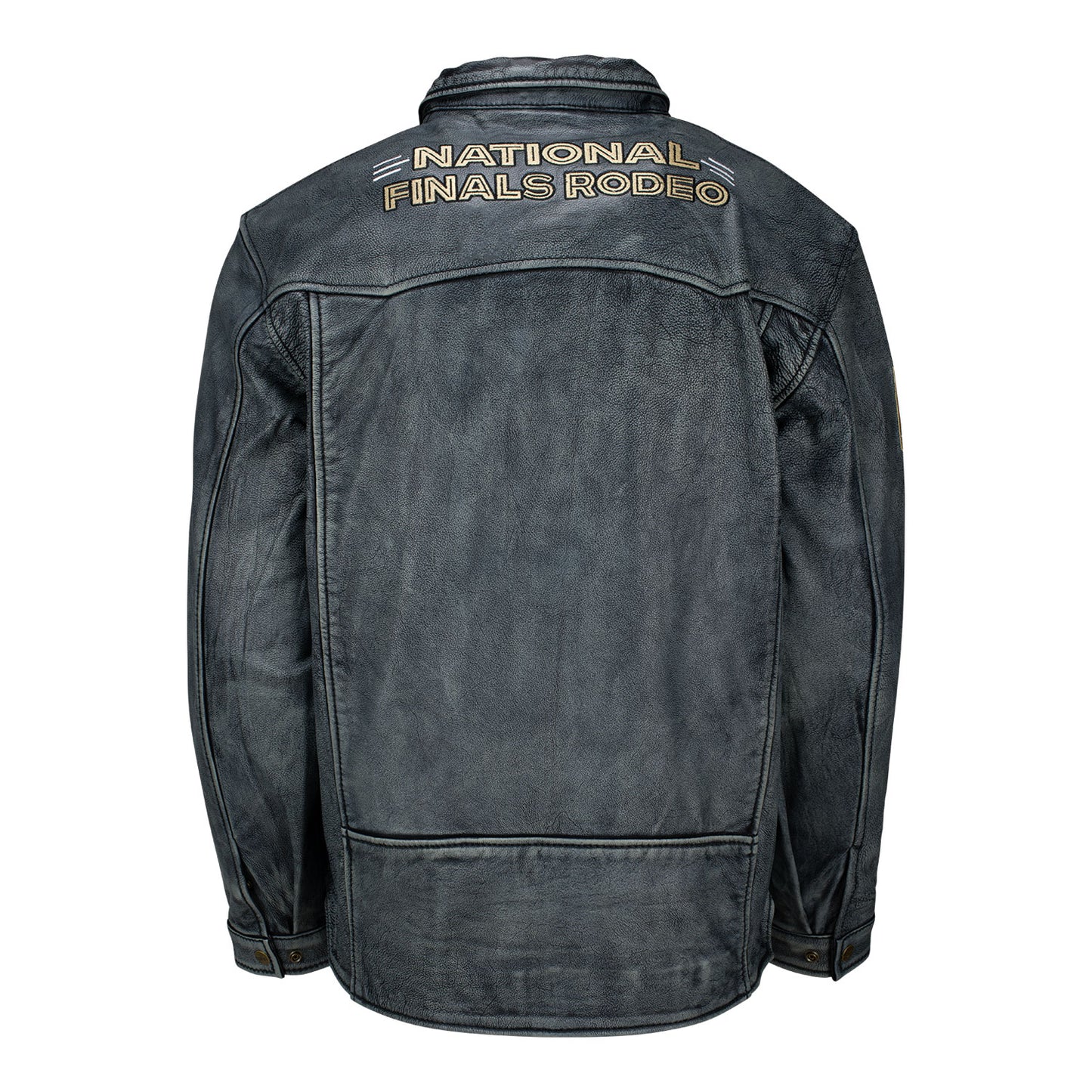 NFR 2024 Leather Ranch Hand Jacket - Back View