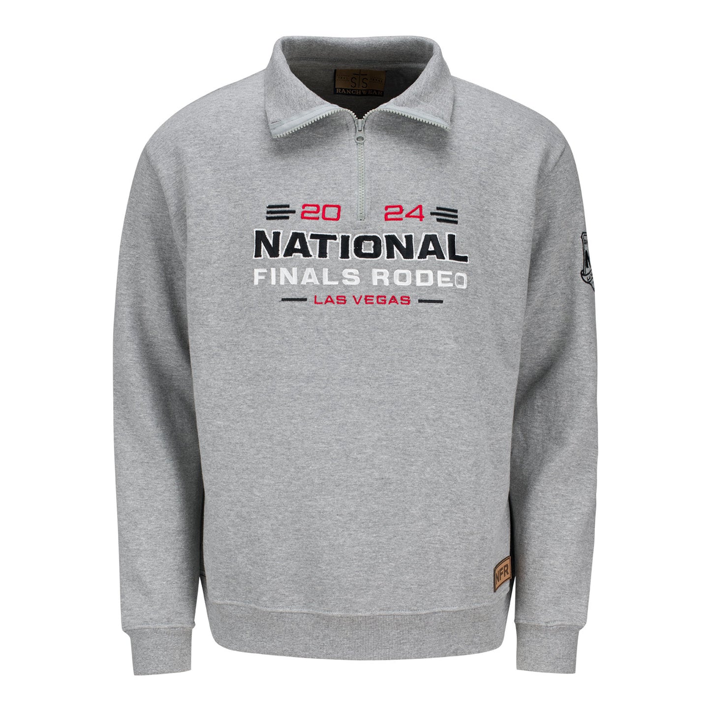 NFR 2024 Colleigate Quarter Zip Sweatshirt - Front View