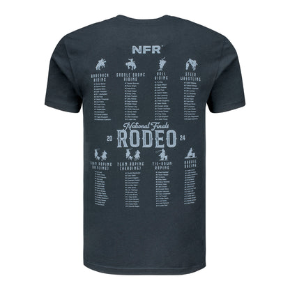 NFR 2024 Rodeo Quincy Poker Chips T-Shirt - Back View