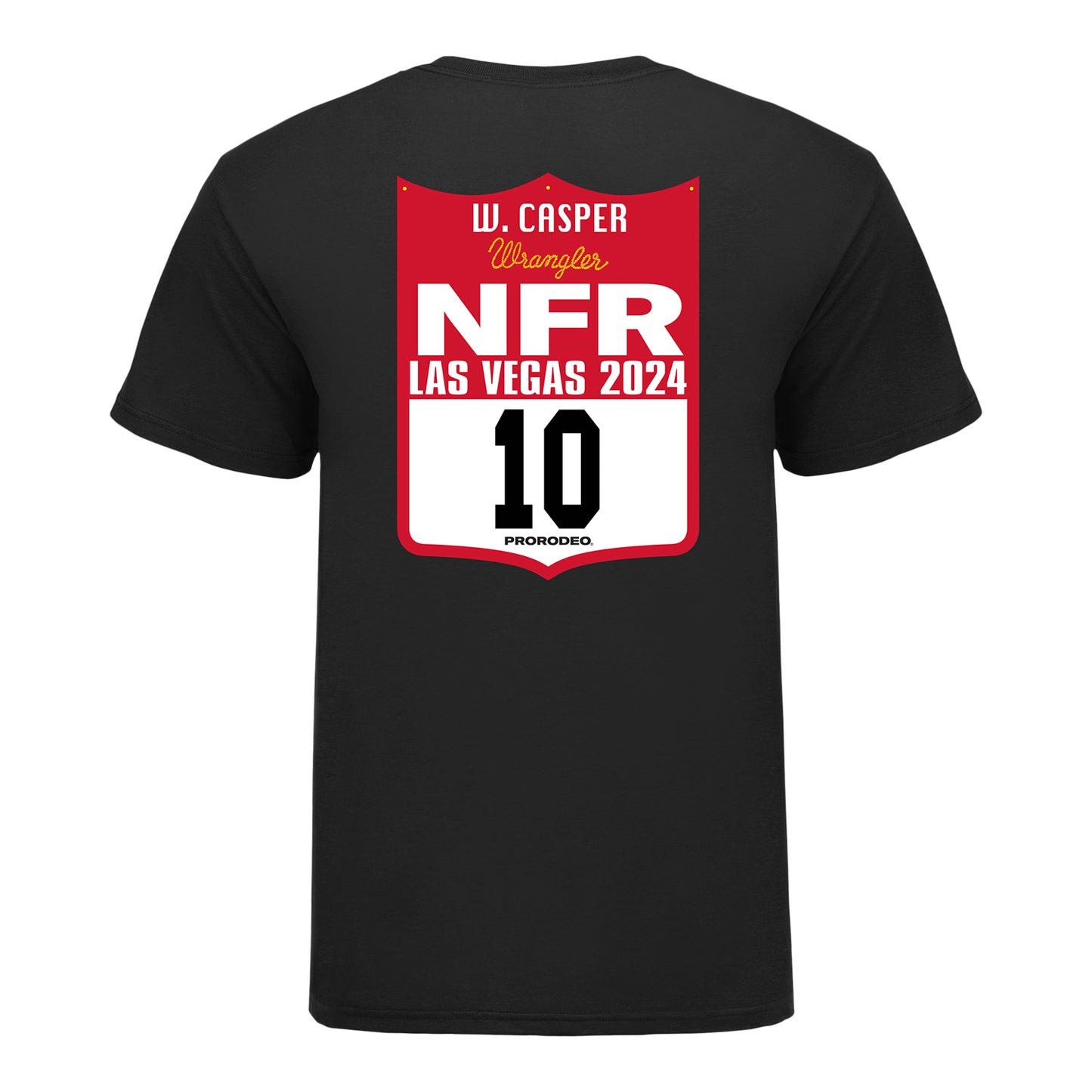 NFR 2024 Wyatt Casper Back Number T-Shirt - Back View