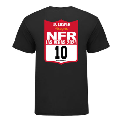 NFR 2024 Wyatt Casper Back Number T-Shirt - Back View