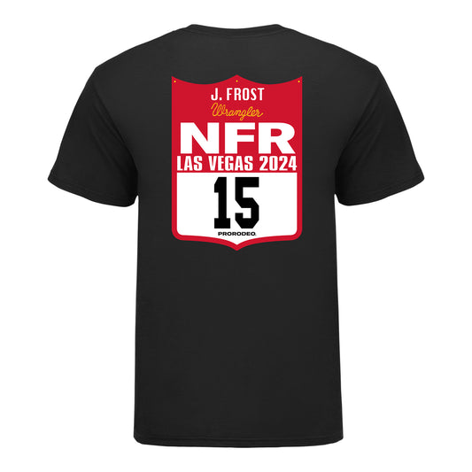 NFR 2024 Josh Frost Back Number T-Shirt - Back View