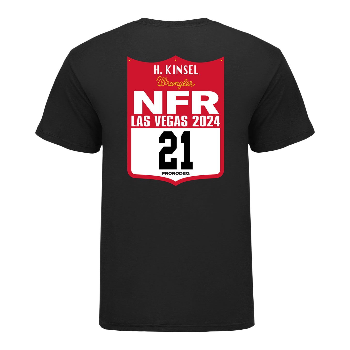 NFR 2024 Hailey Kinsel Back Number T-Shirt - Back View