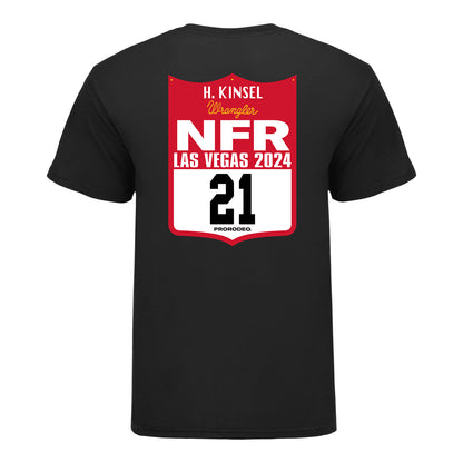 NFR 2024 Hailey Kinsel Back Number T-Shirt - Back View