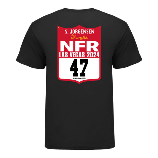 NFR 2024 Stetson Jorgensen Back Number T-Shirt - Back View