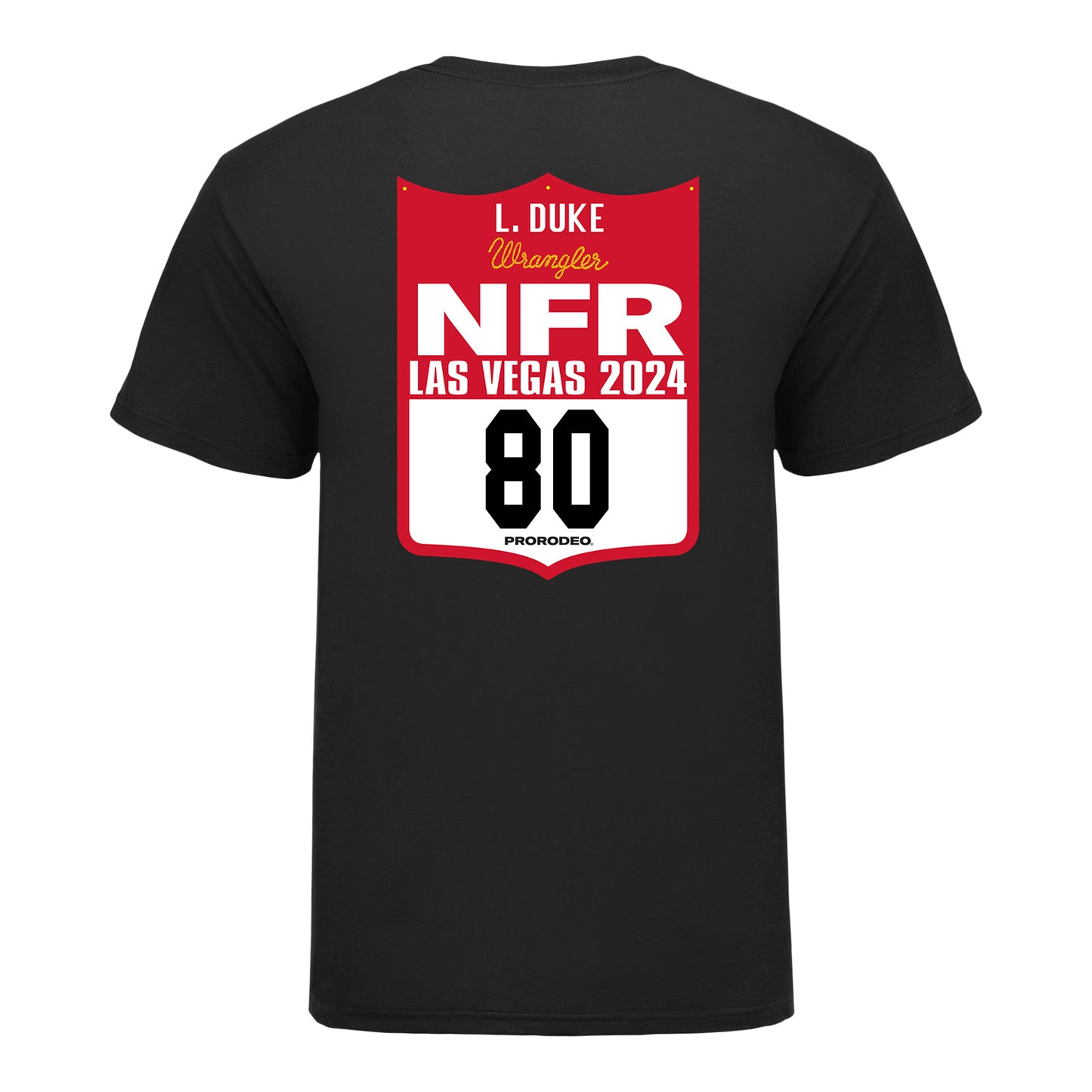 NFR 2024 LaTricia Duke Back Number T-Shirt - Back View