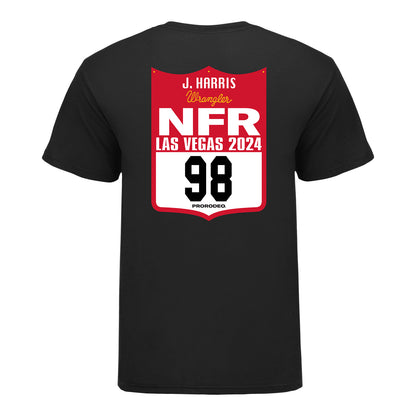 NFR 2024 Joel Braden Harris Back Number T-Shirt - Back View