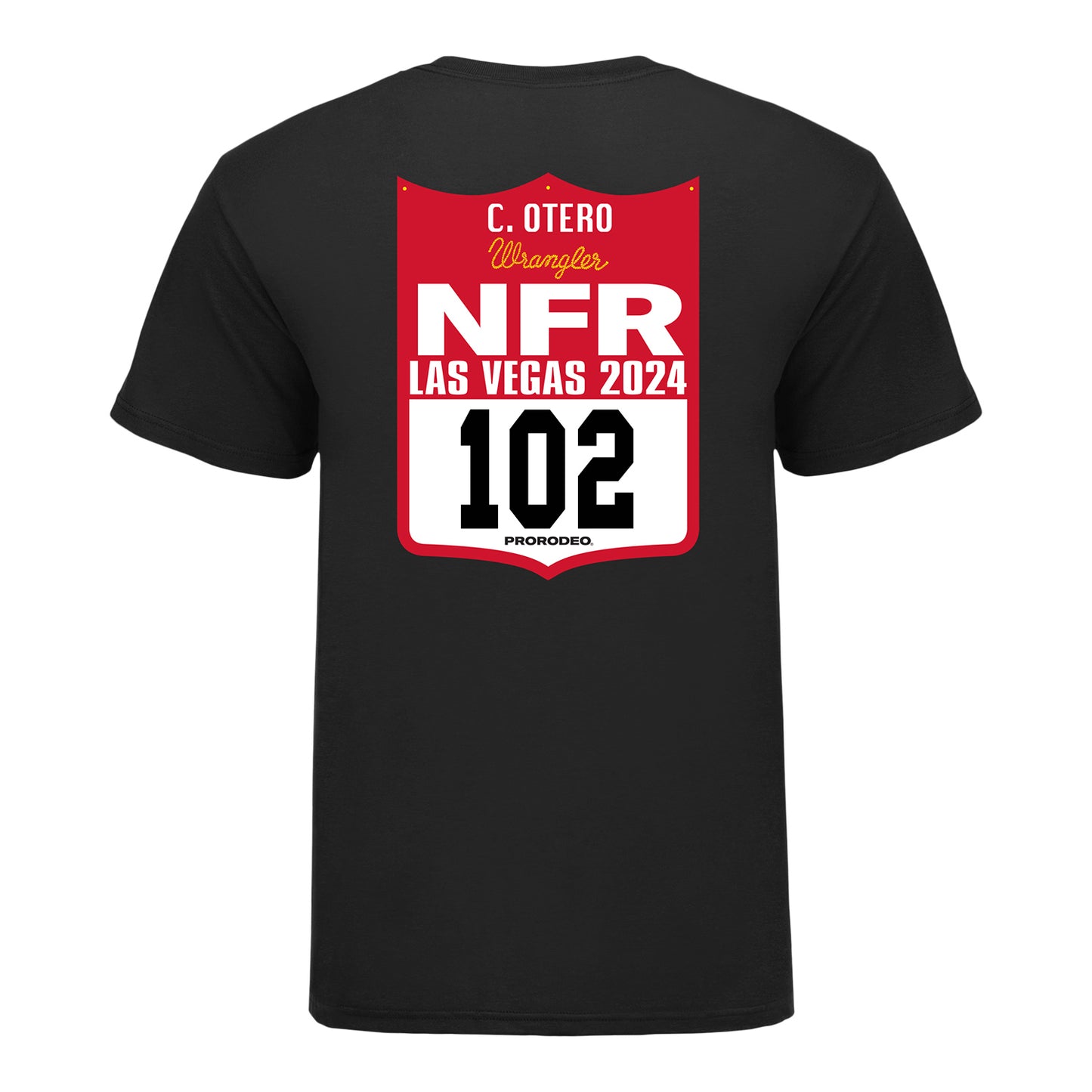 NFR 2024 Carlee Otero Back Number T-Shirt - Back View