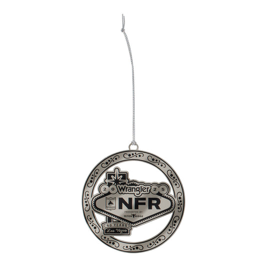 NFR 2025 Brass Ornament - Front View