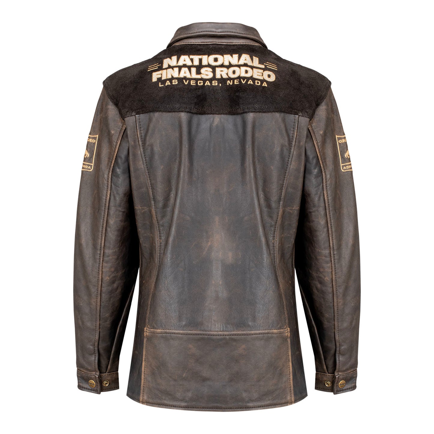 NFR 2025 Ladies Leather Ranch Jacket - Back View